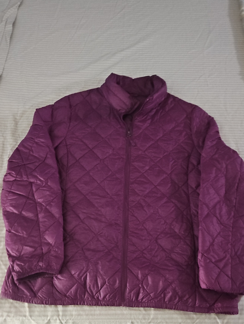 32 Degrees Quilted Packable Jacket in Deep Purple